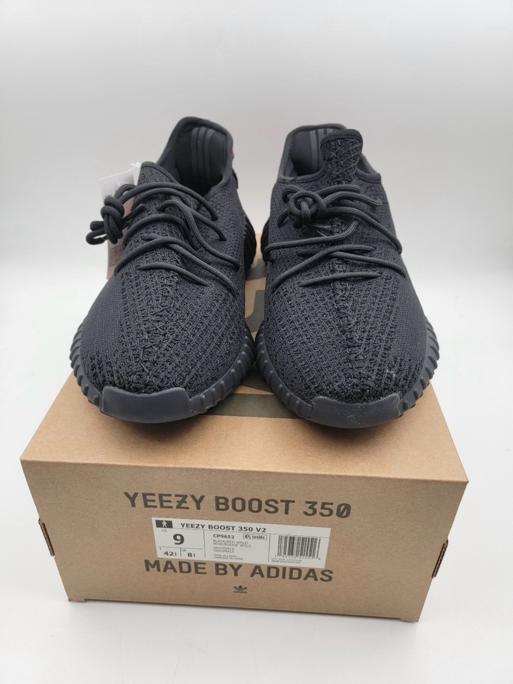 adidas Black Sneaker with Red Accent Knit